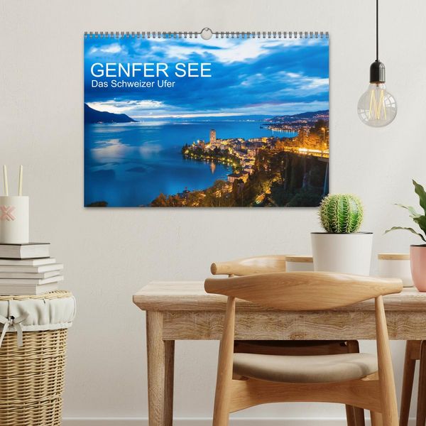 Produktbild: GENFER SEE Das Schweizer Ufer (Wandkalender 2026 DIN A3 quer), CALVENDO Monatskalender