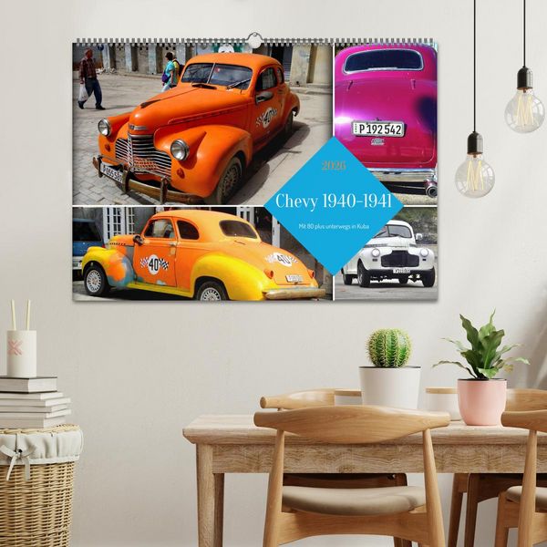 Produktbild: Chevy 1940-1941 - Mit 80 plus unterwegs in Kuba (Wandkalender 2026 DIN A2 quer), CALVENDO Monatskalender