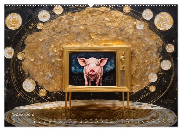 Produktbild: N&auml;chtliche Traumwelten (hochwertiger Premium Wandkalender 2026 DIN A2 quer), Kunstdruck in Hochglanz