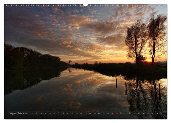 Produktbild: Zauberhafte Abendstimmung (hochwertiger Premium Wandkalender 2026 DIN A2 quer), Kunstdruck in Hochglanz