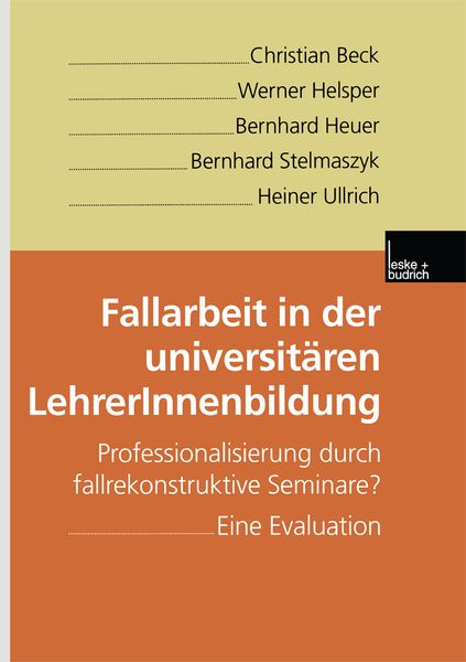 Produktbild: Fallarbeit in der universit&auml;ren LehrerInnenbildung