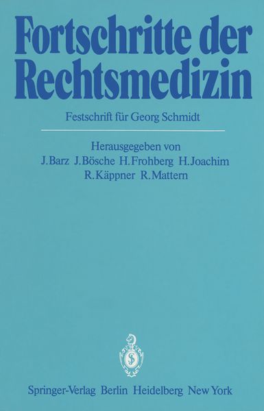 Produktbild: Fortschritte der Rechtsmedizin