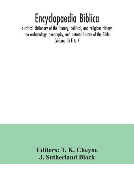 Produktbild: Encyclopaedia Biblica