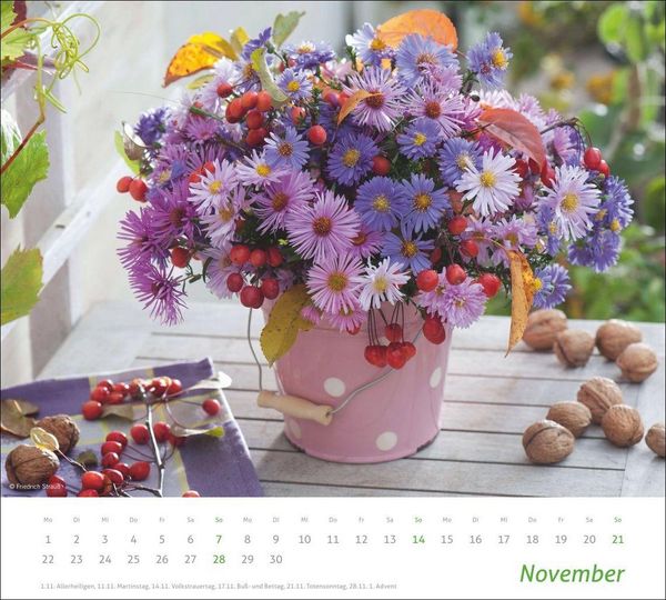 Produktbild: times&more Blumen Bildkalender 2027