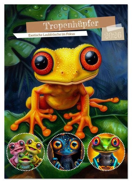 Tropenhüpfer (Wandkalender 2026 DIN A3 hoch), CALVENDO Monatskalender