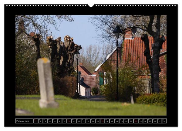 Produktbild: Rysum - Warfendorf in Ostfriesland (hochwertiger Premium Wandkalender 2026 DIN A2 quer), Kunstdruck in Hochglanz