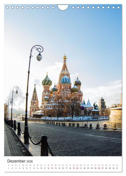 Produktbild: Moskau - Zwischen Oka und Wolga. (Wandkalender 2026 DIN A4 hoch), CALVENDO Monatskalender