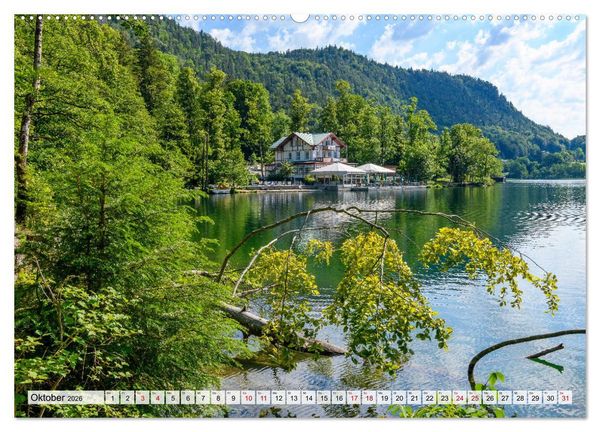 Produktbild: Bayerische Seenlandschaften - Natur im Einklang mit Freizeit und Kultur (Wandkalender 2026 DIN A2 quer), CALVENDO Monatskalender