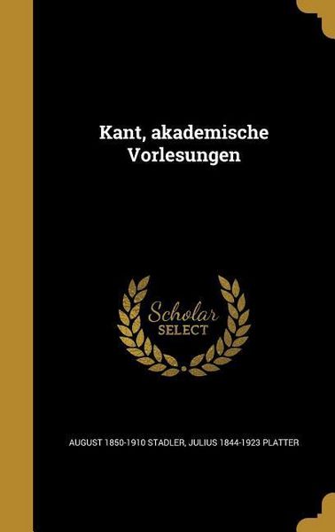 Produktbild: Kant, akademische Vorlesungen