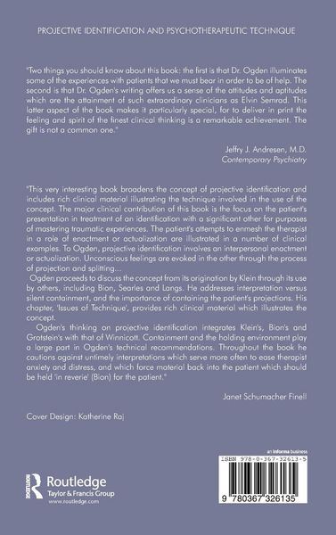 Produktbild: Projective Identification and Psychotherapeutic Technique