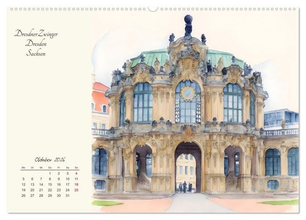 Produktbild: Historische Deutsche Wahrzeichen (Wandkalender 2026 DIN A2 quer), CALVENDO Monatskalender