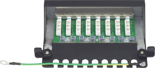 Produktbild: Renkforce 8 Port Netzwerk-Patchbox CAT 6 1 HE Best&uuml;ckt