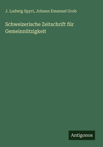 Produktbild: Schweizerische Zeitschrift f&uuml;r Gemeinn&uuml;tzigkeit