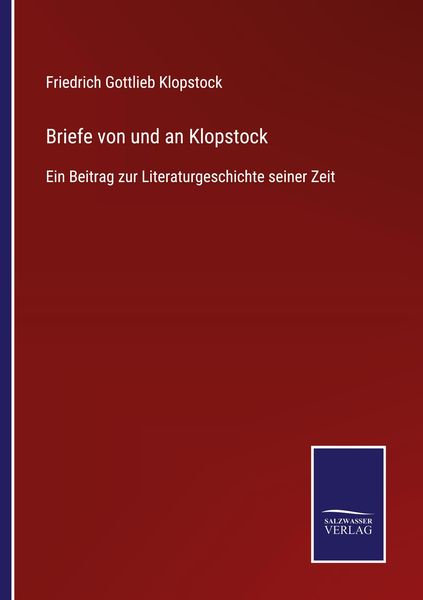 Produktbild: Briefe von und an Klopstock