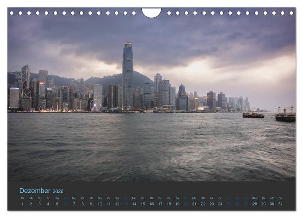 Produktbild: Hong Kong - Skylines (Wandkalender 2026 DIN A4 quer), CALVENDO Monatskalender