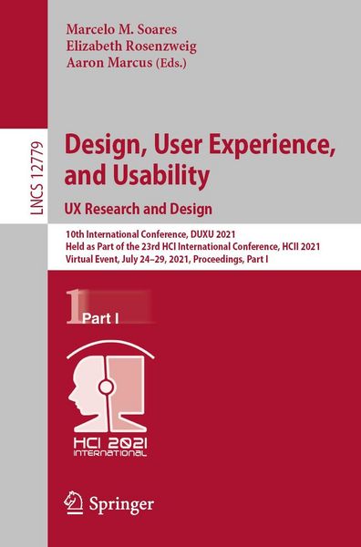 Produktbild: Design, User Experience, and Usability: UX Research and Design