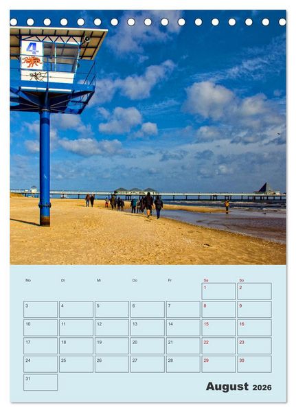 Produktbild: Kaiserb&auml;der auf Usedom (Tischkalender 2026 DIN A5 hoch), CALVENDO Monatskalender