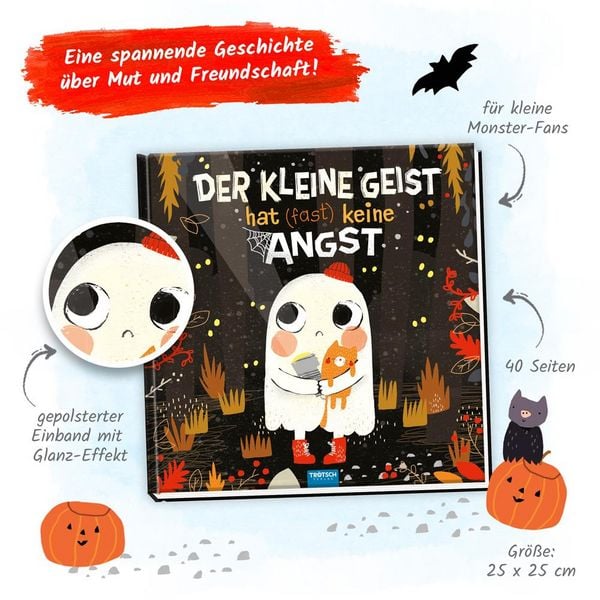 Produktbild: Tr&ouml;tsch Vorlesebuch Der kleine Geist hat (fast) keine Angst