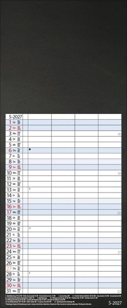 Produktbild: FMB Familienplaner schwarz 2027