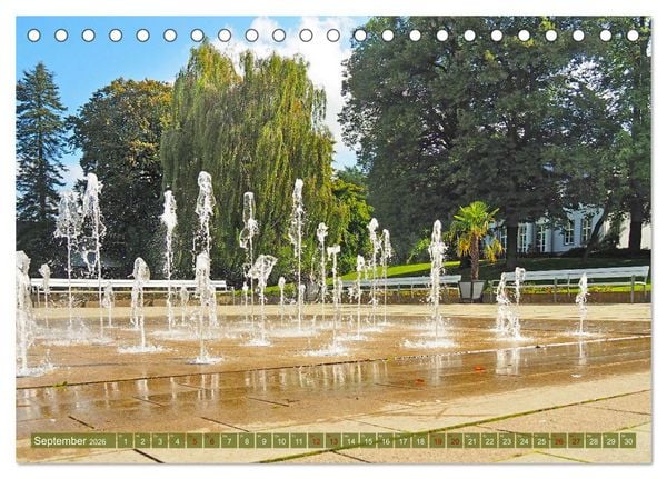 Produktbild: Bad Nenndorf, Kurpark-Impressionen (Tischkalender 2026 DIN A5 quer), CALVENDO Monatskalender
