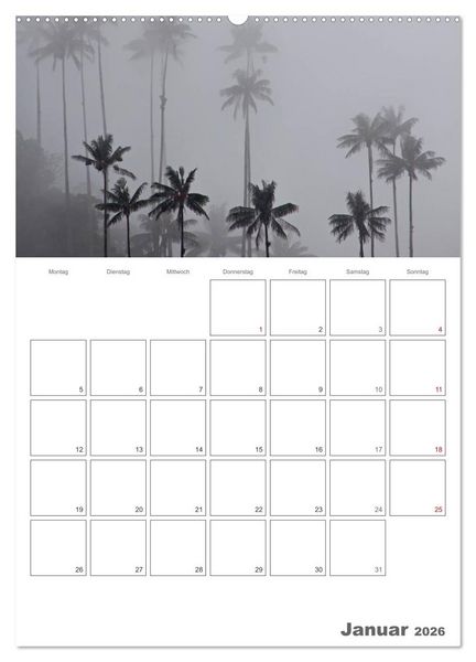 Produktbild: HOMMAGE AN KOLUMBIEN (hochwertiger Premium Wandkalender 2026 DIN A2 hoch), Kunstdruck in Hochglanz