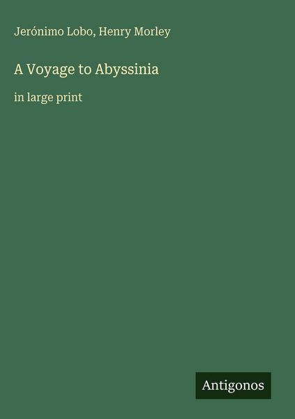 Produktbild: A Voyage to Abyssinia