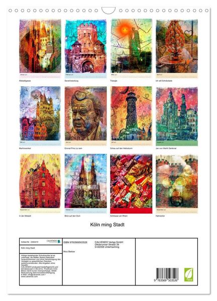 Produktbild: K&ouml;ln ming Stadt (Wandkalender 2027 DIN A3 hoch), CALVENDO Monatskalender