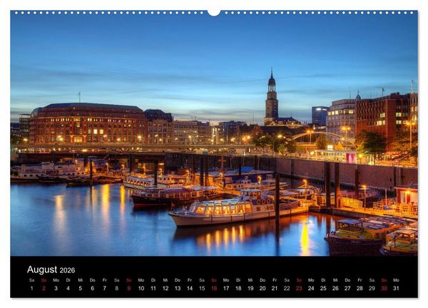 Produktbild: Hamburg (Wandkalender 2026 DIN A2 quer), CALVENDO Monatskalender