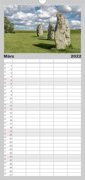Produktbild: Familienplaner Foto-Momente S&uuml;d-England - Magische Orte (Wandkalender 2022 , 21 cm x 45 cm, hoch)