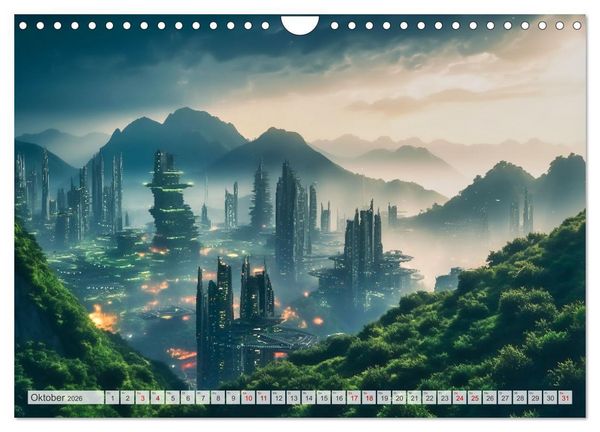 Produktbild: Gigapolis (Wandkalender 2026 DIN A4 quer), CALVENDO Monatskalender
