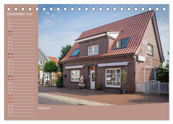 Produktbild: Hooksiel im Friesland (Tischkalender 2026 DIN A5 quer), CALVENDO Monatskalender