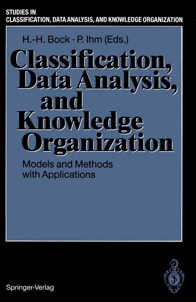 Produktbild: Classification, Data Analysis, and Knowledge Organization
