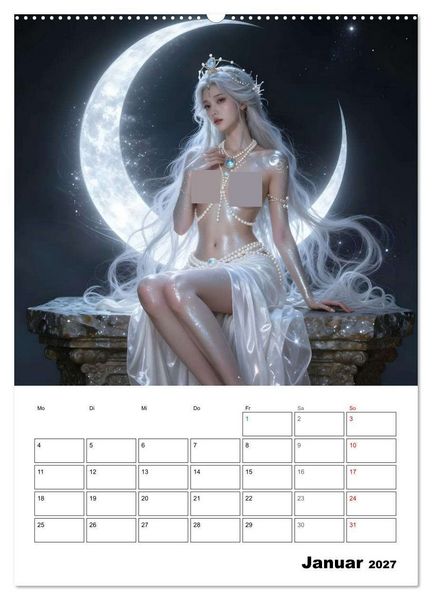 Produktbild: Mystische Engel (Wandkalender 2027 DIN A2 hoch), CALVENDO Monatskalender