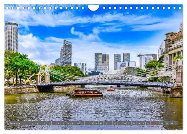 Produktbild: Singapore - Discover Central Area (Wall Calendar 2026 DIN A4 landscape), CALVENDO 12 Month Wall Calendar