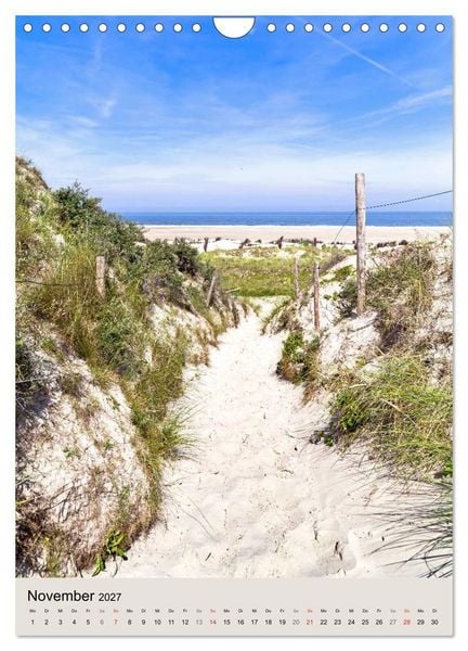 Produktbild: Borkum Strandspaziergang (Wandkalender 2027 DIN A4 hoch), CALVENDO Monatskalender