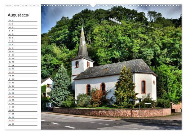 Produktbild: Sa(ar)krale Baukunst - Kapellen im Saarland (Wandkalender 2026 DIN A2 quer), CALVENDO Monatskalender