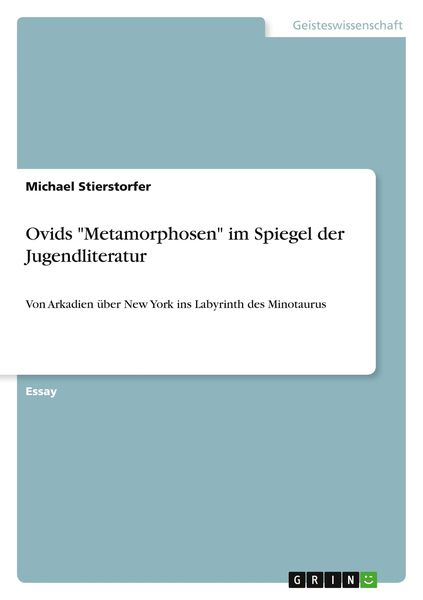 Produktbild: Ovids "Metamorphosen" im Spiegel der Jugendliteratur