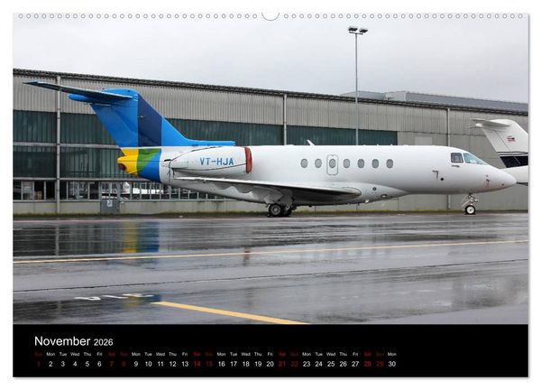 Produktbild: Bizjets (High Quality Premium Wall Calendar 2026 DIN A2 landscape),CALVENDO 12 Month Wall Calendar