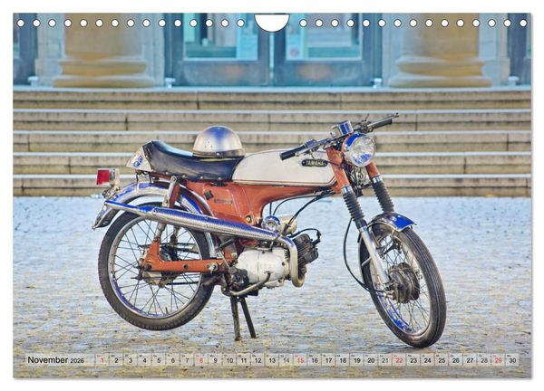 Produktbild: Oldtimer Mopeds - fotografiert von Michael Allmaier (Wandkalender 2026 DIN A4 quer), CALVENDO Monatskalender