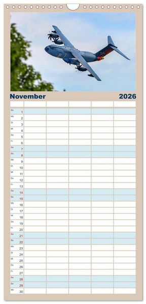 Produktbild: Familienplaner 2026 - A400M LTG 62 mit 5 Spalten (Wandkalender, 21 x 45 cm) CALVENDO