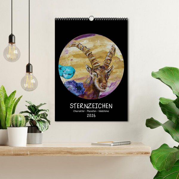 Produktbild: Sternzeichen - Charakter - Planeten - Edelsteine (Wandkalender 2026 DIN A3 hoch), CALVENDO Monatskalender