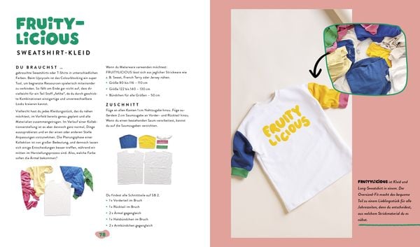 Produktbild: Fashion Fruits &ndash; N&auml;hen f&uuml;r Kids! 15 Teile, eine Kollektion: Sag Tsch&uuml;ss zur Fast Fashion!
