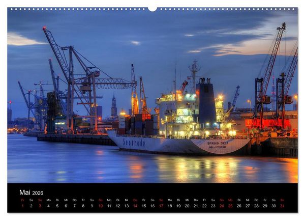 Produktbild: Hamburg (Wandkalender 2026 DIN A2 quer), CALVENDO Monatskalender