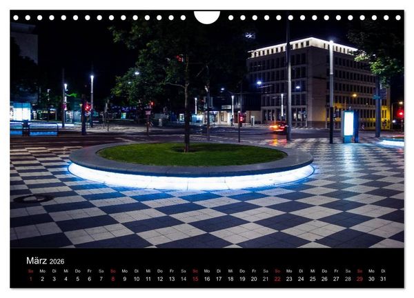 Produktbild: Nachts in Kassel (Wandkalender 2026 DIN A4 quer), CALVENDO Monatskalender