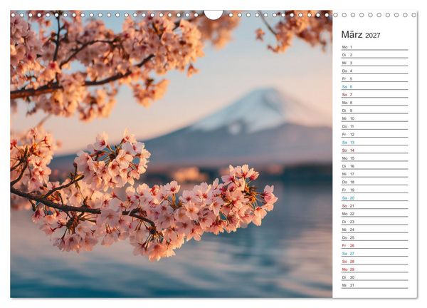Produktbild: Japanische Kirschbl&uuml;te (Wandkalender 2027 DIN A3 quer), CALVENDO Monatskalender