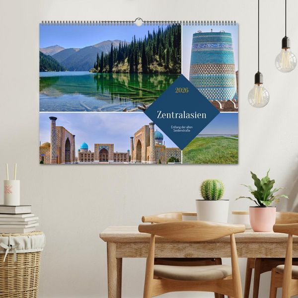 Produktbild: Zentralasien - Entlang der alten Seidenstra&szlig;e (Wandkalender 2026 DIN A2 quer), CALVENDO Monatskalender