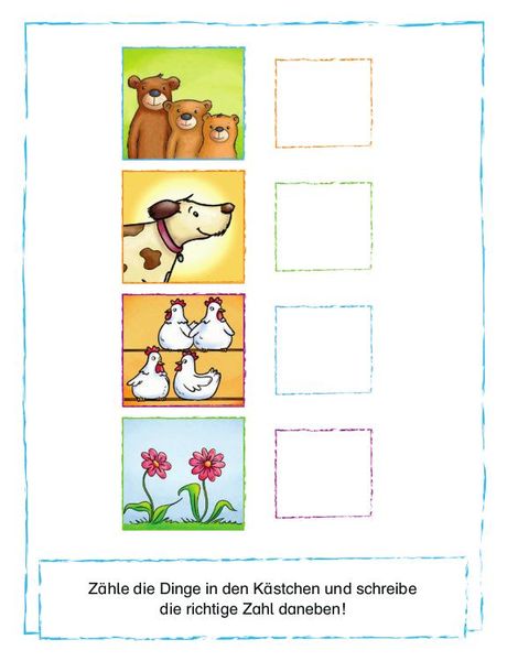 Mein Kindergartenblock - Zuordnen und verbinden