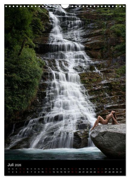 Produktbild: Wasserf&auml;lle im Tessin - Aktaufnahmen an sch&ouml;nen Wasserf&auml;llen in der S&uuml;dschweiz (Wandkalender 2026 DIN A3 hoch), CALVENDO Monatskalender