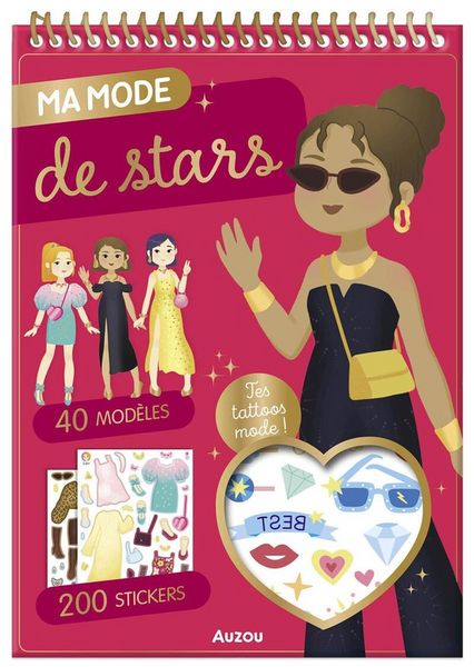 Produktbild: Ma mode de stars : 40 mod&egrave;les, 200 stickers