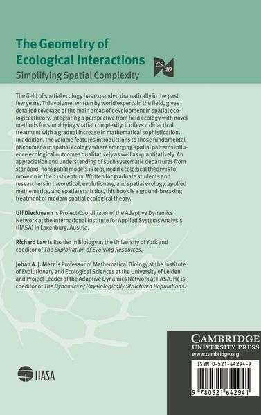 Produktbild: The Geometry of Ecological Interactions